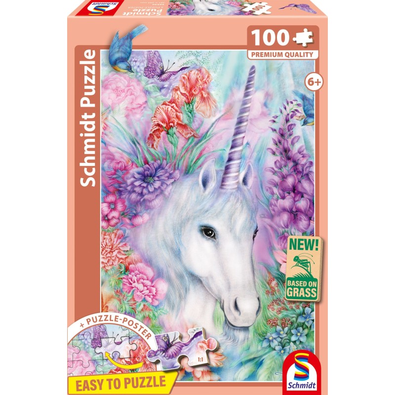 Puzzle - SCHMIDT SPIELE - Douce beauté de la licorne - 100 pieces - D