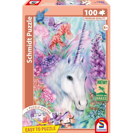 Puzzle - SCHMIDT SPIELE - Douce beauté de la licorne - 100 pieces - D