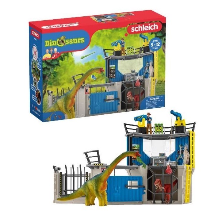 Grande station de recherche Dino, coffret de 72 pieces, jouets, Des 5 ans, Schleich 41462 Dinosaurs Grande station de recherche Dino, coffret de 72 pieces, jouets, Des 5 ans, Schleich 41462 Dinosaurs