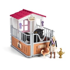 Box avec Tori et Princess, Extension pour écurie schleich avec 26 él