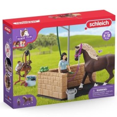 Box de lavage pour chevaux Emily et Luna, coffret schleich avec 19 él