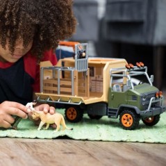 Gros camion de sauvetage d'animaux, coffret de jeu de 45 pieces avec 2