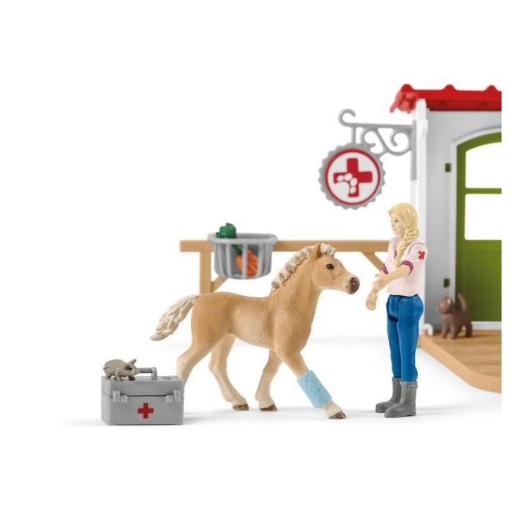 Cabinet vétérinaire avec animaux, coffret de 43 pieces avec figurine vétérinaire, animaux et accessoires, jouets animaux de Cabinet vétérinaire avec animaux, coffret de 43 pieces avec figurine vétérinaire, animaux et accessoires, jouets animaux de