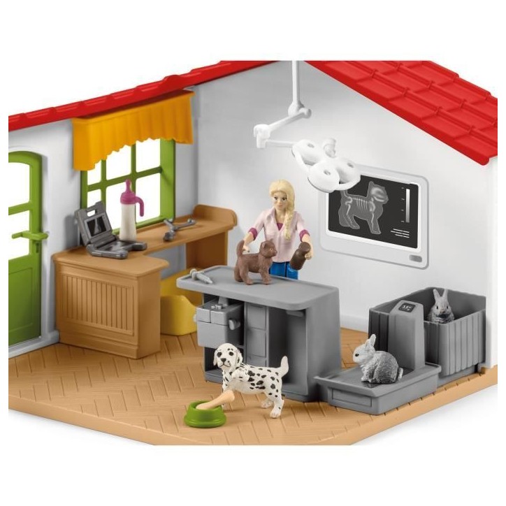 Cabinet vétérinaire avec animaux, coffret de 43 pieces avec figurine vétérinaire, animaux et accessoires, jouets animaux de Cabinet vétérinaire avec animaux, coffret de 43 pieces avec figurine vétérinaire, animaux et accessoires, jouets animaux de
