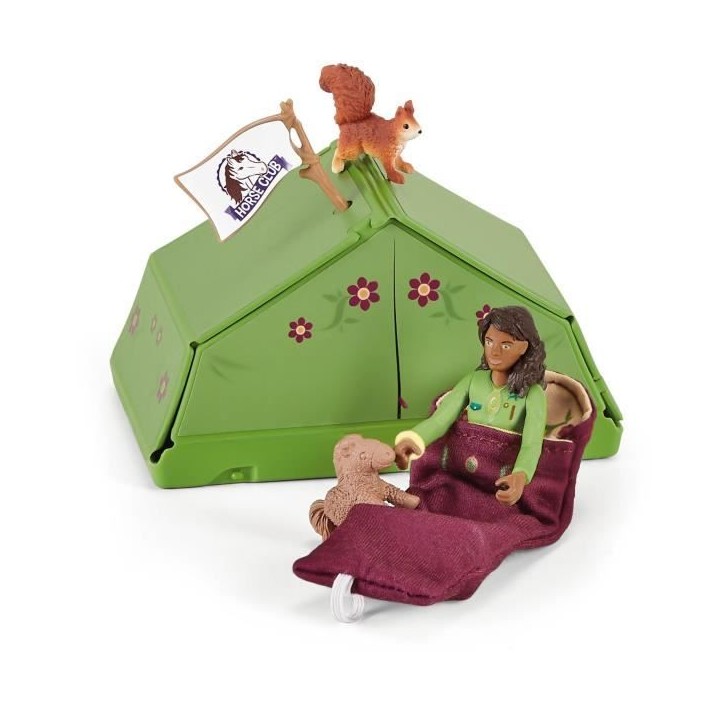 Aventures au camping de Sarah, coffret schleich avec 23 éléments inclus dont 1 cheval schleich et 1 personnage, coffret figuri Aventures au camping de Sarah, coffret schleich avec 23 éléments inclus dont 1 cheval schleich et 1 personnage, coffret figuri