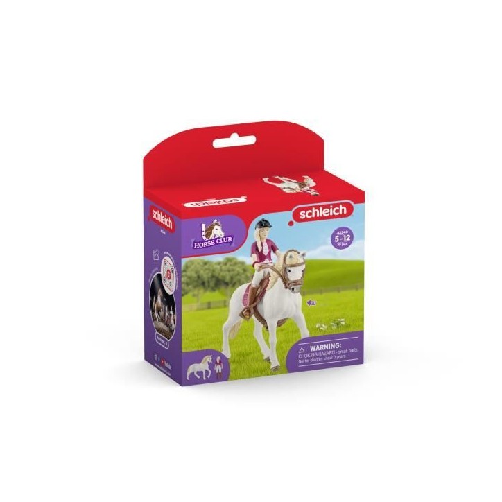 Figurine Cavaliere Sofia et Blossom, coffret schleich avec 10 éléments inclus dont 1 cheval schleich andalou et sa cavaliere, Figurine Cavaliere Sofia et Blossom, coffret schleich avec 10 éléments inclus dont 1 cheval schleich andalou et sa cavaliere,