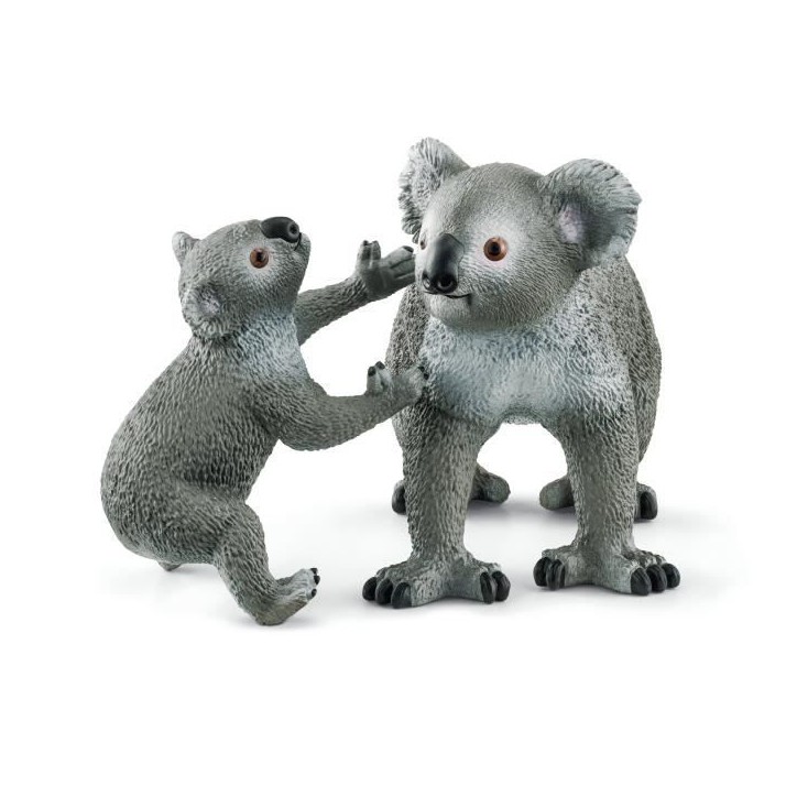 Figurine Maman et Bébé Koala, pour enfants des 3 ans, 13,6 x 5,8 x 19,2 cm -Schleich 42566 WILD LIFE Figurine Maman et Bébé Koala, pour enfants des 3 ans, 13,6 x 5,8 x 19,2 cm -Schleich 42566 WILD LIFE