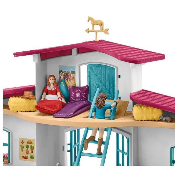 Centre équestre modulable de Lakeside pour chevaux, coffret figurines avec 115 éléments, Schleich 42567 Horse Club Centre équestre modulable de Lakeside pour chevaux, coffret figurines avec 115 éléments, Schleich 42567 Horse Club