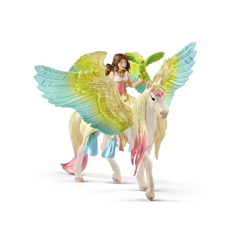 Coffret Magique Pieces avec Fée Surah et son Pégase a Paillettes - F