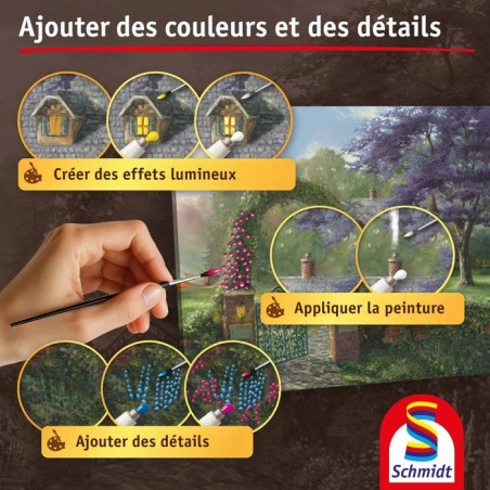 My Art Noble - Kit de peinture Premium - SCHMIDT SPIELE - Cottage aux colibris - Des 12 ans