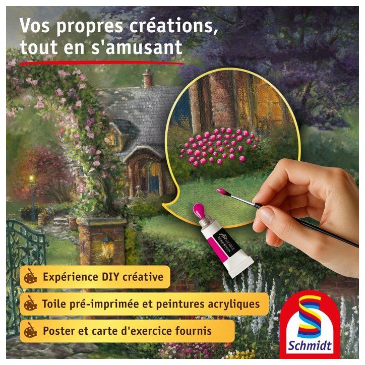 My Art Noble - Kit de peinture Premium - SCHMIDT SPIELE - Cottage aux colibris - Des 12 ans My Art Noble - Kit de peinture Premium - SCHMIDT SPIELE - Cottage aux colibris - Des 12 ans