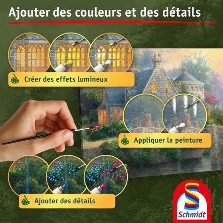 My Art Noble - Kit de peinture Premium - SCHMIDT SPIELE - Manoir Eclairé - Des 12 ans