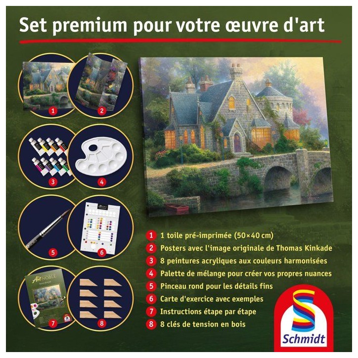 My Art Noble - Kit de peinture Premium - SCHMIDT SPIELE - Manoir Eclairé - Des 12 ans My Art Noble - Kit de peinture Premium - SCHMIDT SPIELE - Manoir Eclairé - Des 12 ans