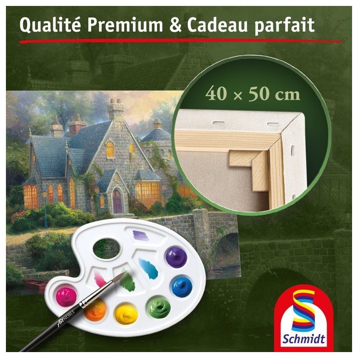 My Art Noble - Kit de peinture Premium - SCHMIDT SPIELE - Manoir Eclairé - Des 12 ans My Art Noble - Kit de peinture Premium - SCHMIDT SPIELE - Manoir Eclairé - Des 12 ans