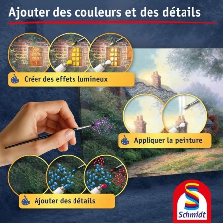 My Art Noble - Kit de peinture Premium - SCHMIDT SPIELE - Cottage au Clair de Lune - Des 12 ans
