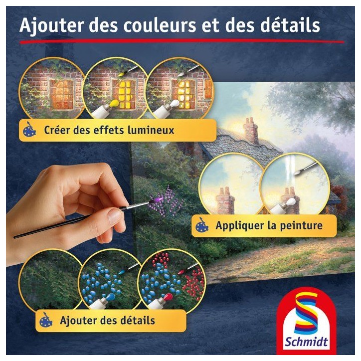 My Art Noble - Kit de peinture Premium - SCHMIDT SPIELE - Cottage au Clair de Lune - Des 12 ans My Art Noble - Kit de peinture Premium - SCHMIDT SPIELE - Cottage au Clair de Lune - Des 12 ans