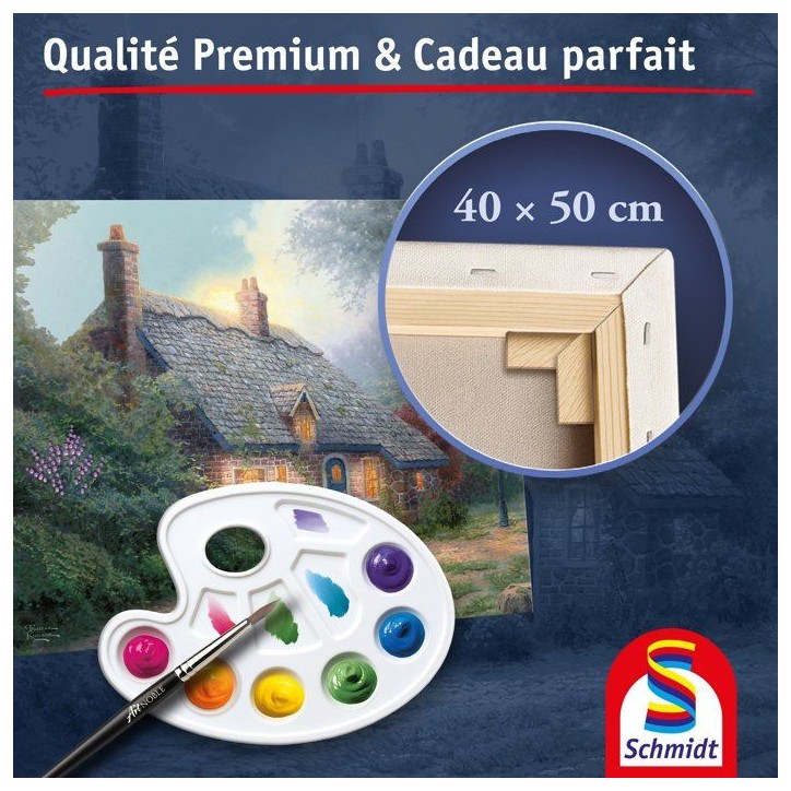 My Art Noble - Kit de peinture Premium - SCHMIDT SPIELE - Cottage au Clair de Lune - Des 12 ans My Art Noble - Kit de peinture Premium - SCHMIDT SPIELE - Cottage au Clair de Lune - Des 12 ans
