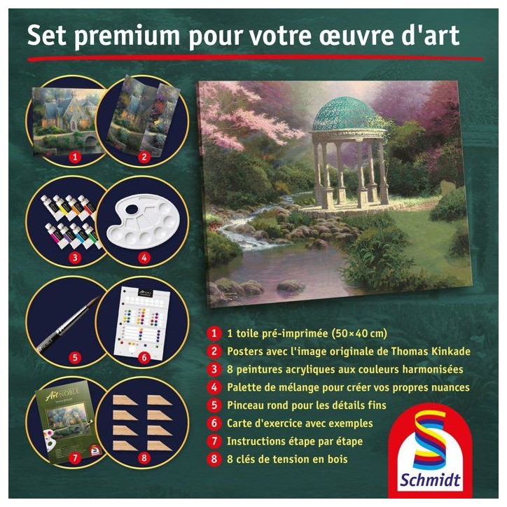 My Art Noble - Kit de peinture Premium - SCHMIDT SPIELE - Fontaine de sérénité - Des 12 ans My Art Noble - Kit de peinture Premium - SCHMIDT SPIELE - Fontaine de sérénité - Des 12 ans