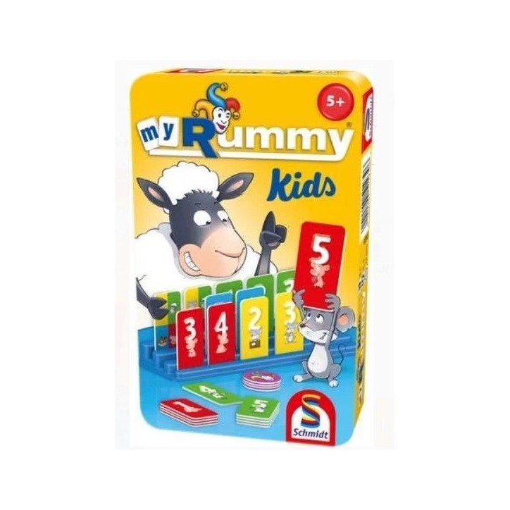MyRummy Kids - Jeux de Société - SCHMIDT SPIELE - Initiez les enfants au Rami avec cette version adaptée et colorée !