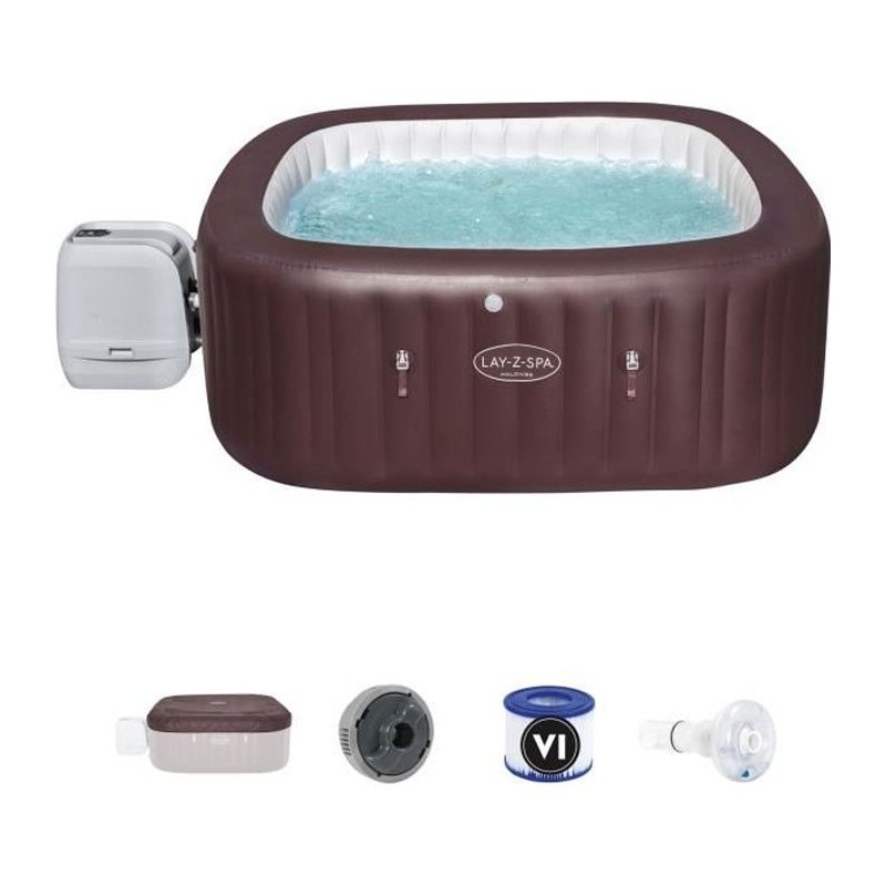 Spa gonflable BESTWAY - Lay-Z-Spa Maldives - 201 x 201 x 80 cm - 5 a 7 Spa gonflable BESTWAY - Lay-Z-Spa Maldives - 201 x 201 x 80 cm - 5 a 7