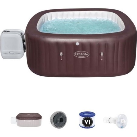 Spa gonflable BESTWAY - Lay-Z-Spa Maldives - 201 x 201 x 80 cm - 5 a 7