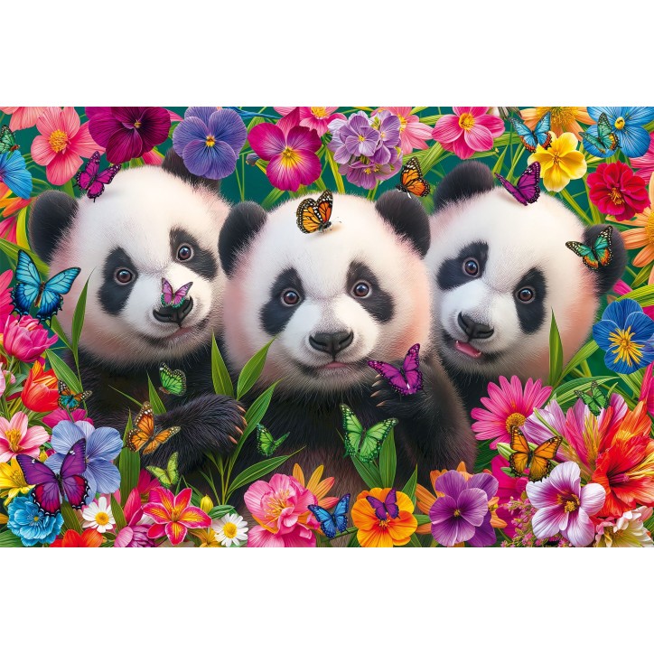 Puzzle - SCHMIDT SPIELE - Panda Trio - 200 pieces - Des 8 ans Puzzle - SCHMIDT SPIELE - Panda Trio - 200 pieces - Des 8 ans