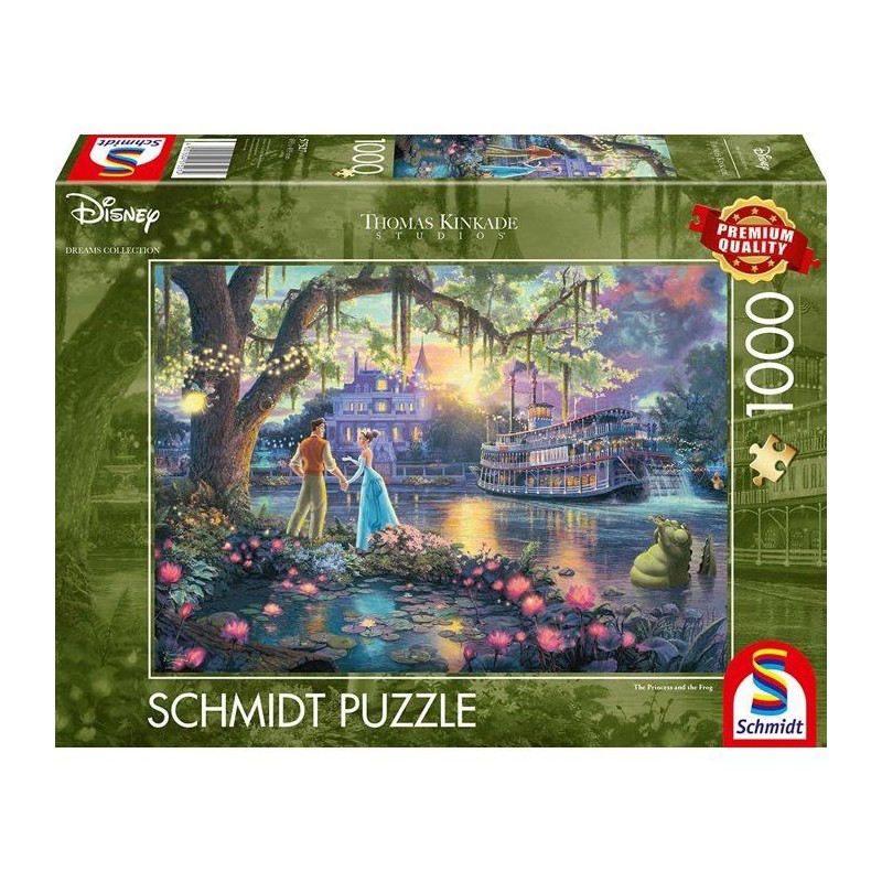 Puzzle - SCHMIDT SPIELE - DISNEY, La princesse et la grenouille - 1000
