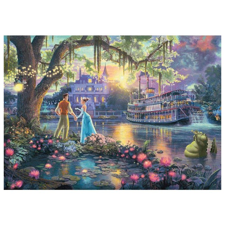 Puzzle - SCHMIDT SPIELE - DISNEY, La princesse et la grenouille - 1000 pieces - Des 12 ans