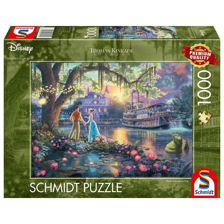 Puzzle - SCHMIDT SPIELE - DISNEY, La princesse et la grenouille - 1000 pieces - Des 12 ans