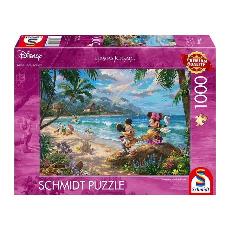 Puzzle - SCHMIDT SPIELE - DISNEY, Minnie & Mickey in Hawaii - 1000 pie