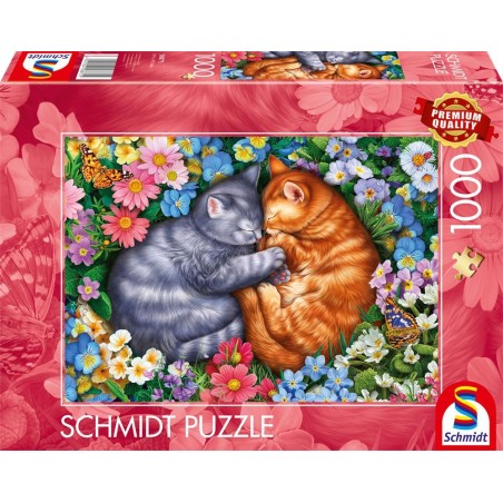 Puzzle - SCHMIDT SPIELE - Sommeil aux pattes de velours - 1000 pieces