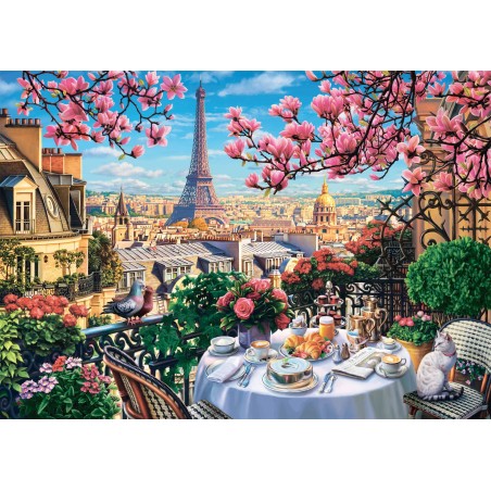 Puzzle - SCHMIDT SPIELE - Petit-déjeuner a Paris - 1000 pieces - Des 12 ans