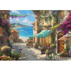 Puzzle - SCHMIDT SPIELE - Café sur la Riviera italienne - 1000 pieces