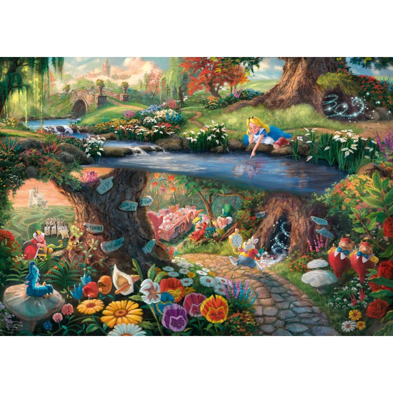 Puzzle - SCHMIDT SPIELE - DISNEY, Alice aux pays des merveilles - 1000