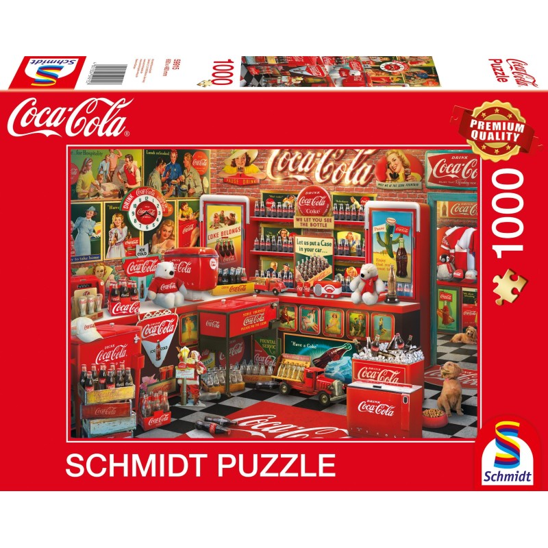 Puzzle - SCHMIDT SPIELE - Coca Cola Nostalgie - 1000 pieces - Des 14 a