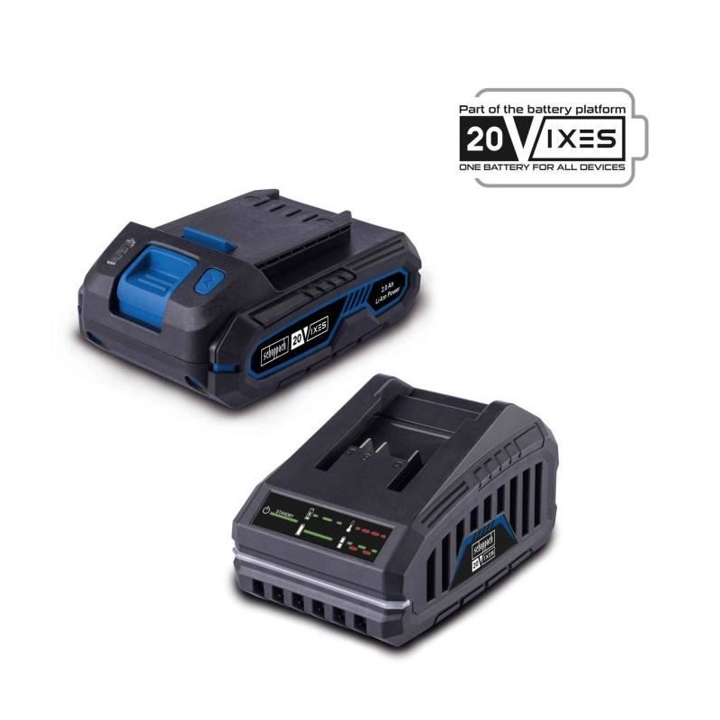 batterie 2.0Ah 20V + chargeur - batterie universelle pour la gamme SCH