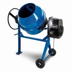 Bétonniere électrique SCHEPPACH MIX140 - Capacité 140L - Roues et v