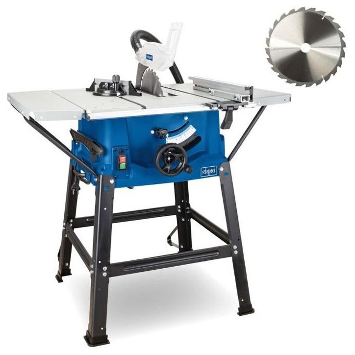 Scie circulaire sur table SCHEPPACH HS100S (250 mm 2000 W) + 2eme lame Scie circulaire sur table SCHEPPACH HS100S (250 mm 2000 W) + 2eme lame