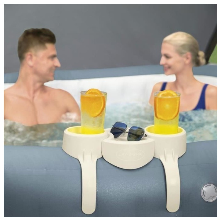 Porte-Boisson pour Lay-Z-Spa - BESTWAY - Compatible tous Lay-Z-Spa sauf Vancouver et Helsinki - Gris Porte-Boisson pour Lay-Z-Spa - BESTWAY - Compatible tous Lay-Z-Spa sauf Vancouver et Helsinki - Gris