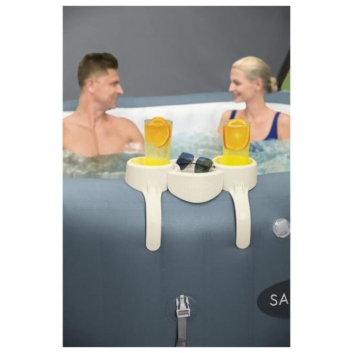 Porte-Boisson pour Lay-Z-Spa - BESTWAY - Compatible tous Lay-Z-Spa sauf Vancouver et Helsinki - Gris Porte-Boisson pour Lay-Z-Spa - BESTWAY - Compatible tous Lay-Z-Spa sauf Vancouver et Helsinki - Gris