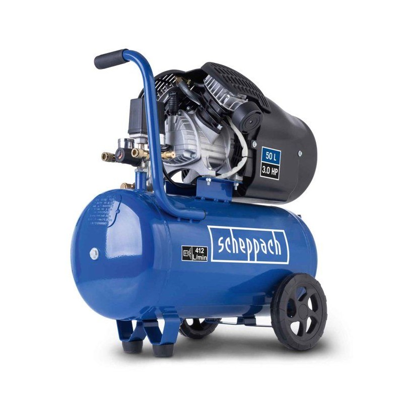 Compresseur d'air horizontal 50L SCHEPPACH - HC500 - 2 200 W - 10 bar