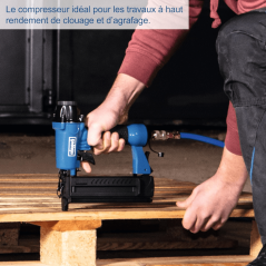 Compresseur d'air horizontal 50L SCHEPPACH - HC500 - 2 200 W - 10 bar - 2 cylindres