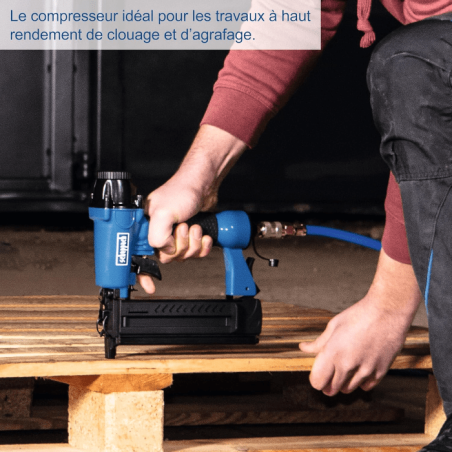 Compresseur d'air horizontal 50L SCHEPPACH - HC500 - 2 200 W - 10 bar - 2 cylindres