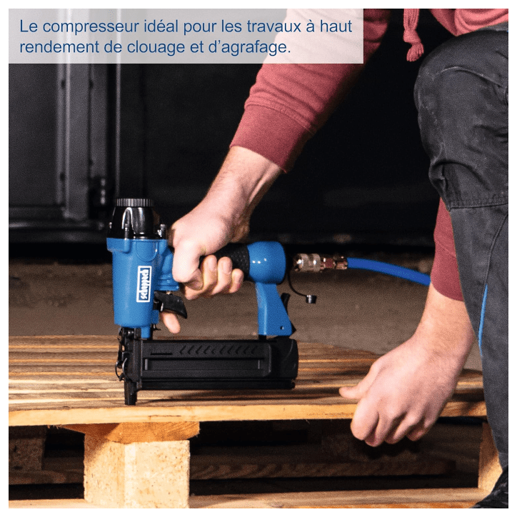 Compresseur d'air horizontal 50L SCHEPPACH - HC500 - 2 200 W - 10 bar - 2 cylindres