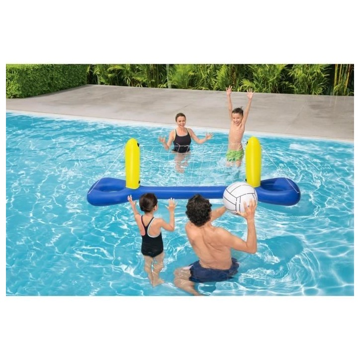 Jeu de piscine gonflable flottant Volley-ball - BESTWAY - 52133 - 244 x 64 x 76 cm