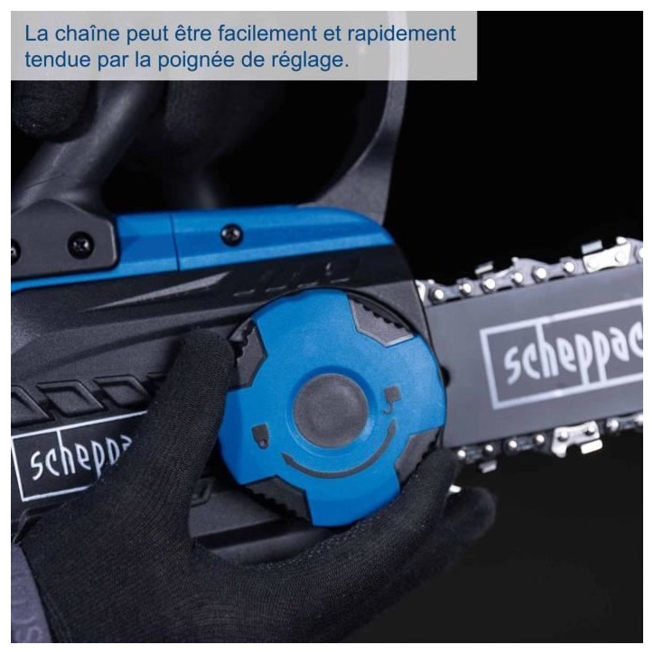 Tronçonneuse sans fil SCHEPPACH - C-CS254-X SET S - Coupe 25,4 cm - Batterie 20V IXES 2Ah + chargeur