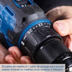 Perceuse visseuse sans fil C-DD45-X - 45 Nm mandrin 13mm - SCHEPPACH 2