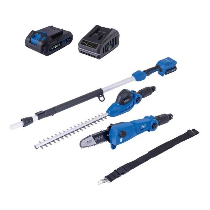 Outil multifonctions 2 en 1 sans fil SCHEPPACH C-PHTS410-X - Set S - Batterie 20 V 2,0 Ah IXES + chargeur