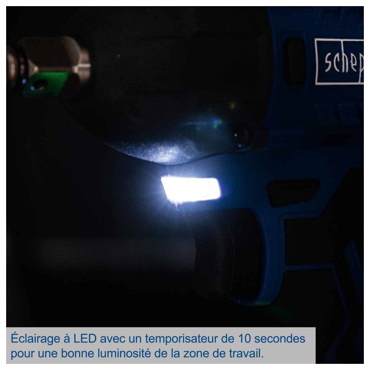 Clé a choc sans fil BC-IW350-X - 1/2 brushless 180Nm/350Nm 3600 bpm +3 douilles - SCHEPPACH 20V IXES - Batterie 2Ah + chargeur Clé a choc sans fil BC-IW350-X - 1/2 brushless 180Nm/350Nm 3600 bpm +3 douilles - SCHEPPACH 20V IXES - Batterie 2Ah + chargeur