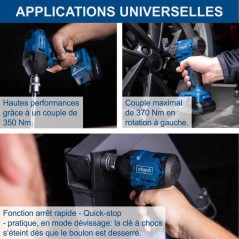 Clé a choc sans fil BC-IW350-X - 1/2 brushless 180Nm/350Nm 3600 bpm +